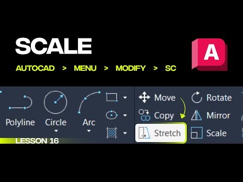 AutoCAD SCALE Tutorial | Lesson 16 | Learn SCALE Command in AutoCAD #AutoCAD #AutoCADTutorial