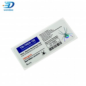 [Hot Item] Free Design Custom Printing with Holographic Logo Gen Pharma Labs 10ml Vial Paper label