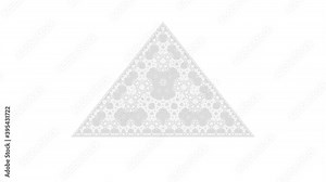 Triangular Stack of One-Dimensional Bounded Cellular Automata Forming Triangle