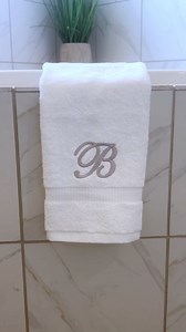 White Monogrammed Hand Towels for Bathroom - Luxury Hotel Quality Personalized Initial Embroidered Towel for Powder Room, Spa - GOTS Organic Certified - Pack of 2 Dark Gray, Letter G