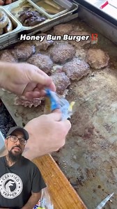 (Credit: foodyfetish on IG and TT) #burger #honeybun #sandwich #foodie #food #cheeseburger #bacon #cook | MarkChrispy