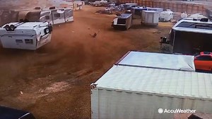 WOW! A confirmed tornado sent these RVs tumbling in Falcon, Colorado on Friday. | AccuWeather