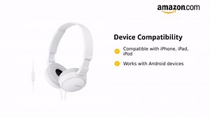 Sony Headphone Mdr-Zx110Ap Wht