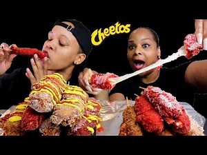 2.8K views · 149 reactions | CHEESY MOZZARELLA KOREAN CORN DOG MUKBANG | FLAMIN HOT!! | Mukbang & Eating show | Facebook