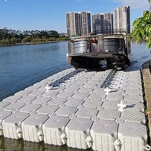 [Hot Item] Floating Dock Blocks Modular Floating Boat Lift System Plastic Pontoon Jetski Platform
