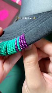 Bead with me ✨ #beadwithme #beadedcap #beadedhat #fyp | Rainbow Hands