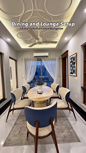 33 reactions | Dining and Tv Lounges of 2 Kanal Fully Furnished House...