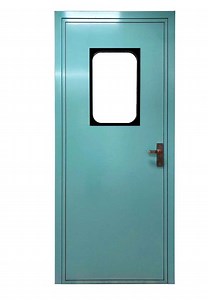 [Hot Item] GMP Compliant Single Swinging Clean Room Doors with Durable FRP Panels.