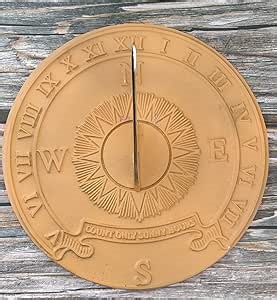 SX Nautical Instruments Brass Garden Sundial (Count ONLY Sunny Hours)