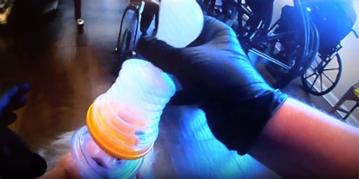 Acworth police officer saves elderly woman from choking