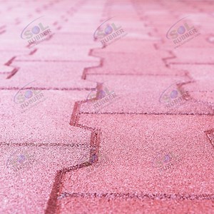 [Hot Item] Sol Rubber Slip-Resistant Pool Decks and Patios Dog Bone Rubber Paver