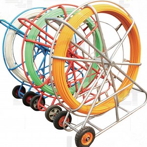 [Hot Item] Underground Cable Push Pull Rods Fiberglass Pulling Snake Duct Rods FRP Push Pull Rod Fiberglass Cable Guide Rodder