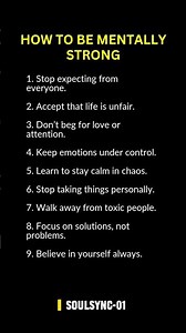 How To Be Mentally Strong:
