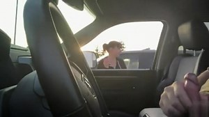 Parking lot woman smokes and watches him jerk off - watch on VoyeurHit.com. The world of free voyeur video, spy video and hidden cameras