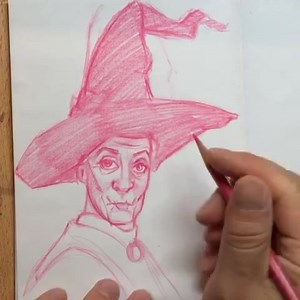 Sketching Professor McGonagall for upcoming #inktober2019 sketch. #professormcgonagall #minervamcgonagall #inktober #art #sketch #drawing | The Art of Scott Christian Sava