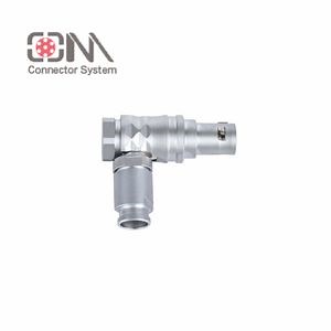 [Hot Item] Qm B Series Thg Waterproof Angled Plug Push Pull RJ45 SMA Solar Redel Compatible M12 Connector Banana Plug Socket Terminal Connector