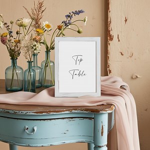 RIVER Table Numbers, Printable Table Numbers, Calligraphy Table Numbers Digital Download, Canva Printable Table Numbers Template - Etsy Canada