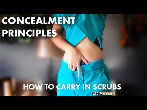 Concealed Carry in Scrubs Pt 2 - Best Carry Position, Holster Concealment Features, Comfort