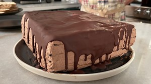 Passover starts next week, and if you're looking for a dessert that goes beyond the classics, check out this icebox cake made with sheets of matzo and chocolate mousse. | Rachael Ray Show