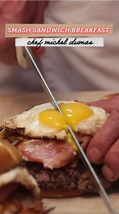 Smash Sandwich Breakfast 😋 | The Chef Michel