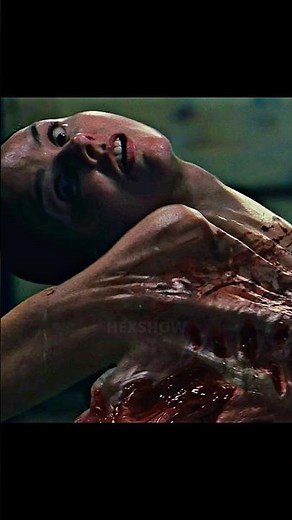 She transformed into parasitic alien! 🤯 #shorts #thething #movie #story #scifi