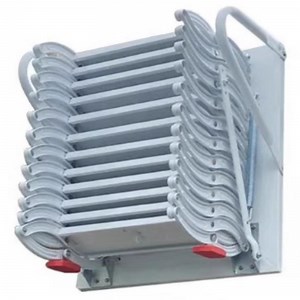 [Hot Item] Folding Stairs Indoor Outdoor Telescopic Steel Handrail Folding Retractable Wall Mounted Folder Stairs