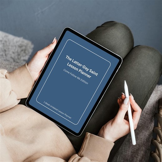 LDS Sunday School Lesson Plan Template – Printable Teacher Planner PDF - Etsy