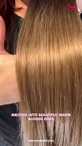 Achieve dreamy, dimensional blends for your clients with Babe’s Balayage Ideal Hybrid Wefts. Shop the time-saving extensions now. | Babe Hair Extensions