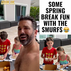 Some spring break fun with the smurfs 😂 | Donald Trump Jr.