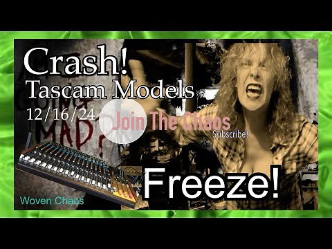 Tascam model 24 crashing freezing possible solution