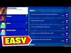 Fortnite Chapter 4 Season 2 WEEK 2 Quests (Week 2 Challenges)