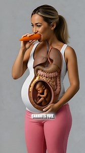 What Happens When a Pregnant Woman Eats Carrot | 3D Pregnancy Nutrition Animation What happens inside the body when a pregnant woman eats carrots? This educational 3D animation explains how nutrients in carrots—especially beta-carotene, which the body converts into vitamin A—support vision, immune function, and healthy fetal development during pregnancy. The video shows how nutrients are absorbed, processed, and delivered through the maternal system in a clear, science-based way designed for lon