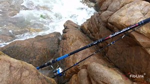 Fiblink Surf Spinning Fishing Rod Carbon Travel Surf Rod 4 Piece Saltwater Spinning Fishing Rod 9'