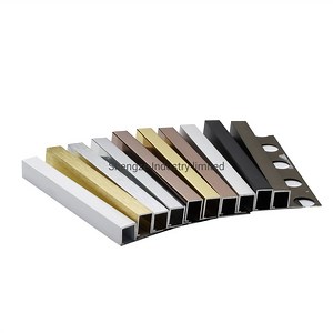 [Hot Item] Porcelanato Floor Wall Aluminum Tile Corner Edging Trim for Curved Listello
