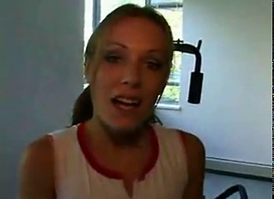 Lesbian Gym Trainer Does The Job