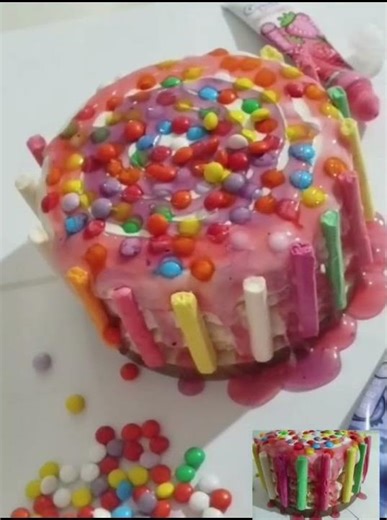 Smarties cake🍰#Smarties🍭#chocolate💖#‪@ShokoCake‬