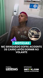 MC Brinquedo usou as redes sociais nesta sexta-feira (31/5) para publicar uma carta aberta após sofrer um acidente de carro. O funkeiro dormiu no volante, bateu em um poste e o veículo acabou capotando na zona Sul de São Paulo. SAIBA MAIS NO LINK DOS STORIES! | Leo Dias
