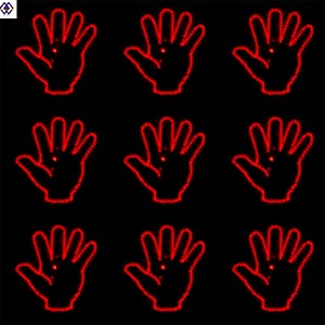 [Hot Item] Wholesale The Palm of Hand Double Effect Red Power Laser Diffractive Optics Diffraction Grating Lens DOE Multi Patterns