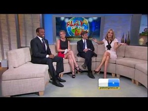 Amy Robach - short dress and black high heels - April 4, 2014
