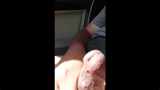Egyptian Arab Male Masturbating in Puplic in Car Close up cum