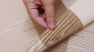 Table Runner 53 Inches Long, Vinyl Woven Farmhouse Table Runners Indoor and Outdoor Washable Heatproof Non-Slip Table Decorations for Party Home Dining Table (Gray Light Brown, 12 x 53 Inch)