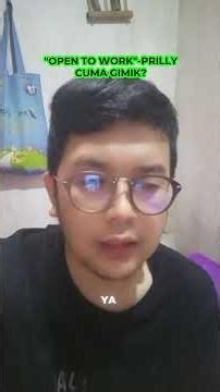DIDUGA HANYA GIMIK MARKETING, "OPEN TO WORK" PRILLY LATUCONSINA MENUAI KECAMAN PUBLIK