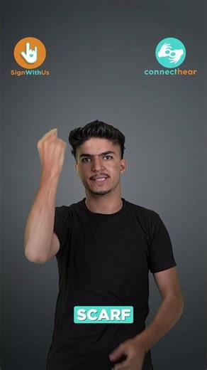 ✨ “Scarf” is our sign of the day! ✨ #shorts #shortvideo #video #signlanguage