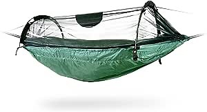 DD Hammocks - DD XL Frontline Hammock - Olive Green: Extra Large Outdoor Hammock with Mosquito Net for Backpacking Camping Survival