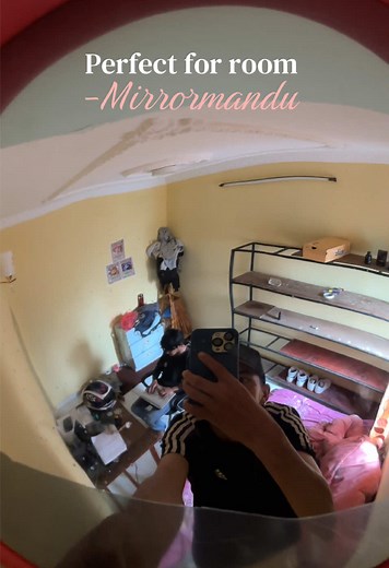 Perfect for room convex mirror #mirrormandu #convexmirrorinnepa #stodio #convexmirror