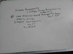 Linear programming ( integer linear programming video 13)