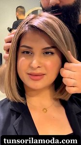 Frumusetea sta in simplitatea unui bob drept, in nuante de blond aluna✨✂️ | Tunsori la moda