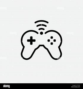 game console icon. video gaming joystick. vector Stock Vector Image & Art - Alamy