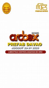 BIG NEWS, Cagayan de Oro!  We're bringing prefab innovation to ARCBEX 2025!  Join us Aug 29-31 at Limketkai Center and discover smart, stylish builds that will amaze you! Explore now: prefabdavao.com | Prefab Davao | Facebook