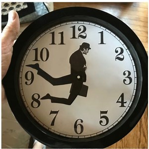 Watch Monty Python Inspired Silly Walk Wall Clock on Amazon Live